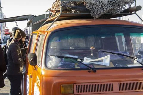 Tehran Mobile car cafe Stock Photos
