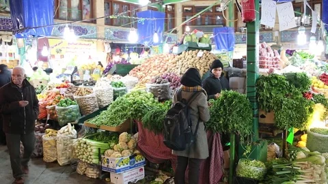 Tehran Tajrish Bazaar Market - Iran Stock-Footage 79734442