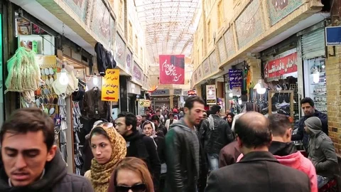 Tehran Tajrish Bazaar Market - Iran Stock-Footage 79734515