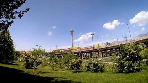 Tehran Time lapse Video stock 113896092
