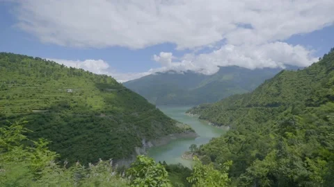 Tehri lake timelapse Stock Footage 202014361