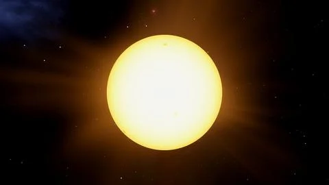 Teide 1 Brown Dwarf Star In Deep Space 8K Render 库存插图