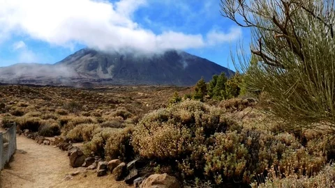 Teide, hiking path, Tenerife Stock Footage 70968983