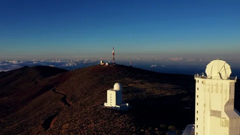 Teide observatory Stock Footage 111535557