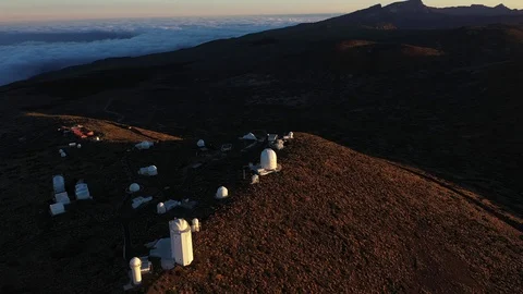 Teide observatory Stock Footage 111536501