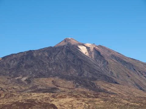 Teide volcano with blue sky Stock Photos