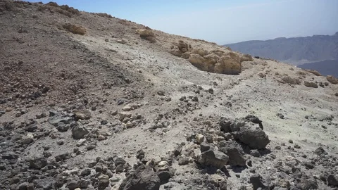 Teide volcano, as if on Mars Stock Footage 128721103