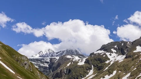 Teischnitz valley and Grossglockner time lapse Video stock 122493472
