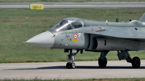 Tejas Light Combat Aircraft Stock Footage 131212438