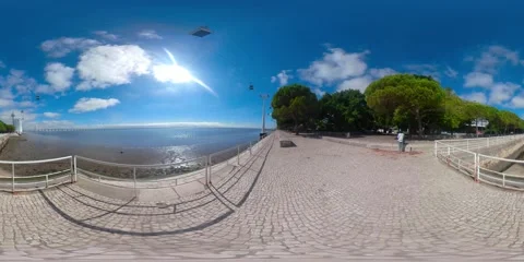 Tejo River Sunny day Video stock 219808660