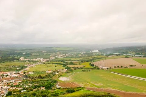 Tejo, tagus river valley Stock Photos