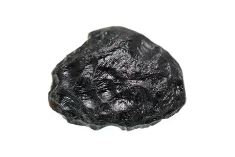Tektite on white background Stock Photos