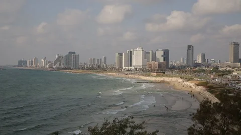 Tel Aviv From Above Video stock 105586287