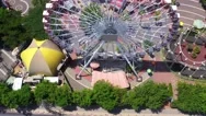 Tel Aviv Amusement Park Closed With No People, During Corona Virus. Stock Footage
