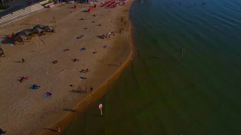 Tel aviv beach Video stock 155398607