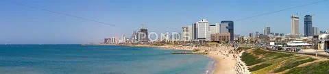 Tel-aviv beach Stock Photos