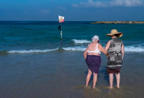 Tel aviv beach Stock Photos