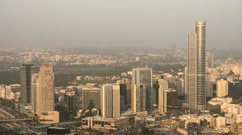 Tel Aviv day view Bursa 2 Stockbeeldmateriaal 10589202
