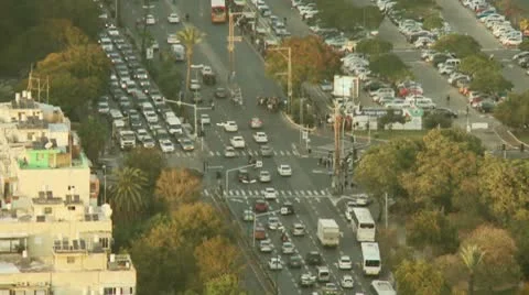 Tel Aviv day view traffic 3 動画素材 10595490