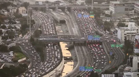 Tel Aviv day view traffic 1 Stockbeeldmateriaal 10595647