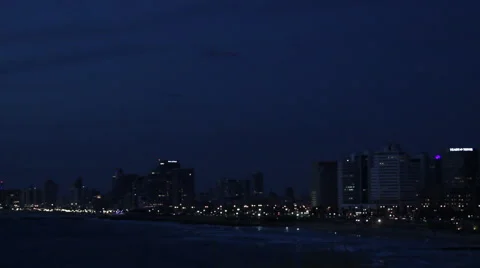 Tel Aviv evening from the mountain Jaffa 2 스톡 동영상 51329784