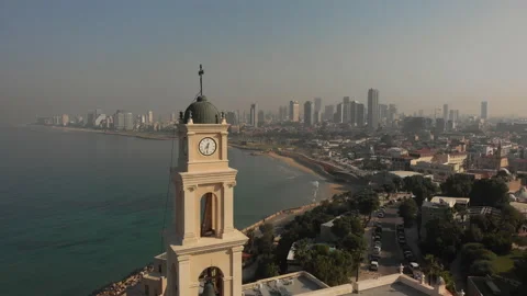 Tel Aviv - Jaffa top view. Stock Footage 147423474