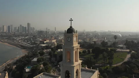 Tel Aviv - Jaffa top view. Stock Footage 147424815