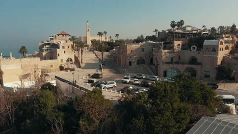 Tel Aviv - Jaffa, view from above Stock Footage 147436024