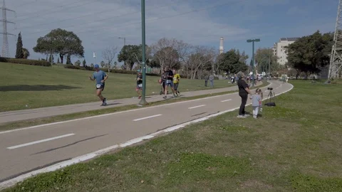 Tel Aviv Marathon 2019 Stock Footage 111329078