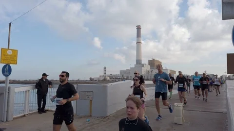 Tel Aviv Marathon 2019 Stock Footage 111331890