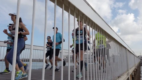 Tel Aviv Marathon 2019 Stock Footage 111333461