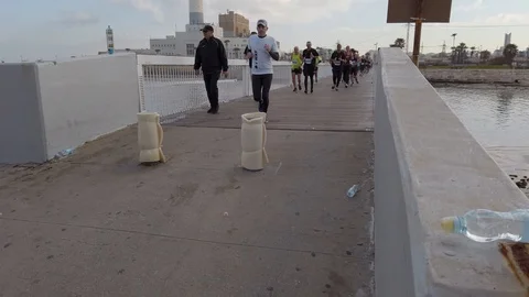 Tel Aviv Marathon 2019 Stock Footage 111333864