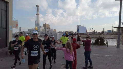 Tel Aviv Marathon 2019 Stock Footage 111335764