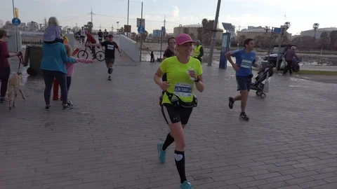 Tel Aviv Marathon 2019 Stock Footage 111340919