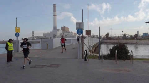 Tel Aviv Marathon 2019 Stock Footage 111344747