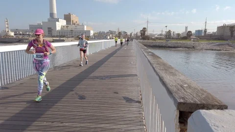 Tel Aviv Marathon 2019 Stock Footage 111345864