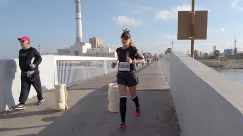 Tel Aviv Marathon 2019 Stock Footage 111346191