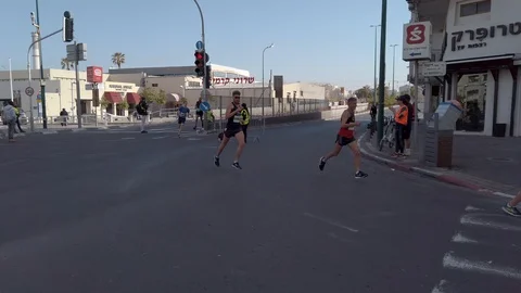 Tel Aviv Marathon 2019 Stock Footage 111347167