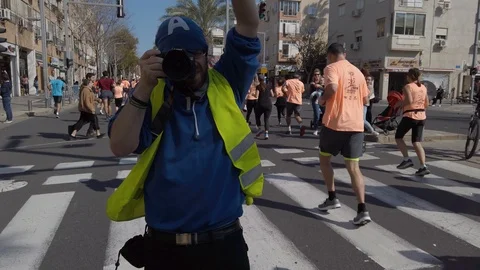 Tel Aviv Marathon 2019 Stock Footage 111380983