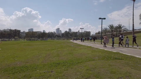 Tel Aviv Marathon 2019 Stock Footage 111396791