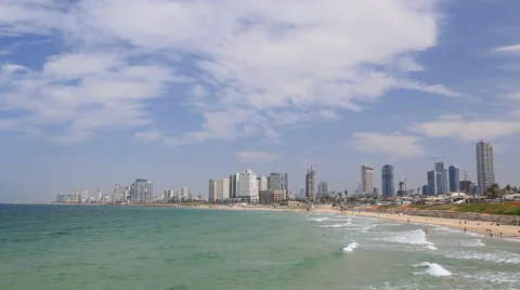 Tel aviv panorama Stock Footage 42469003