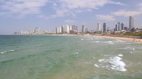 Tel aviv panorama Stock Footage 42469509