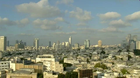 Tel Aviv panoramic pan 2 Stockbeeldmateriaal 474886