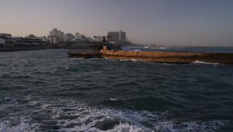 Tel aviv port Stock Footage 5501083