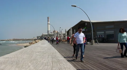 Tel Aviv Port Stock Footage 48568077