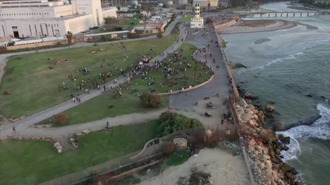 Tel Aviv protest Stock Footage 149214757