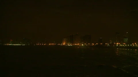Tel aviv sea shore timelapse HD Stock Footage