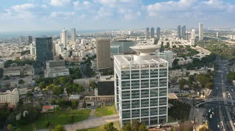 Tel Aviv Skyline - Time Lapse Vidéo 12087696