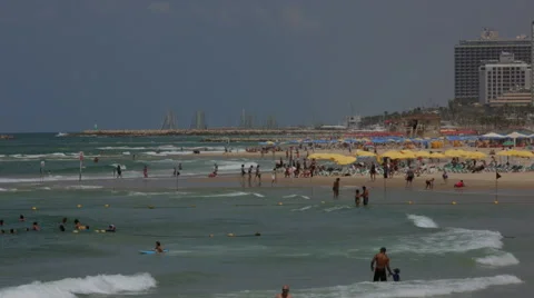 Tel Aviv Summer at the beach 動画素材 66823428
