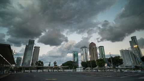Tel Aviv sunset skyline time lapse Stock Footage 167239825